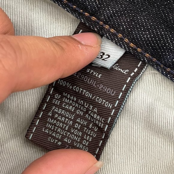 VINTAGE 7 for all mankind Slimmy distressed jeans size 32 - Picture 8 of 11